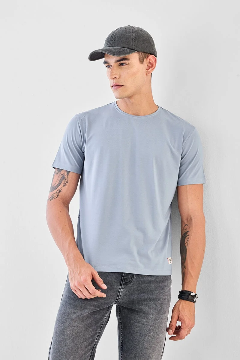 SNITCH Basic Side Slit Stretch T-Shirt