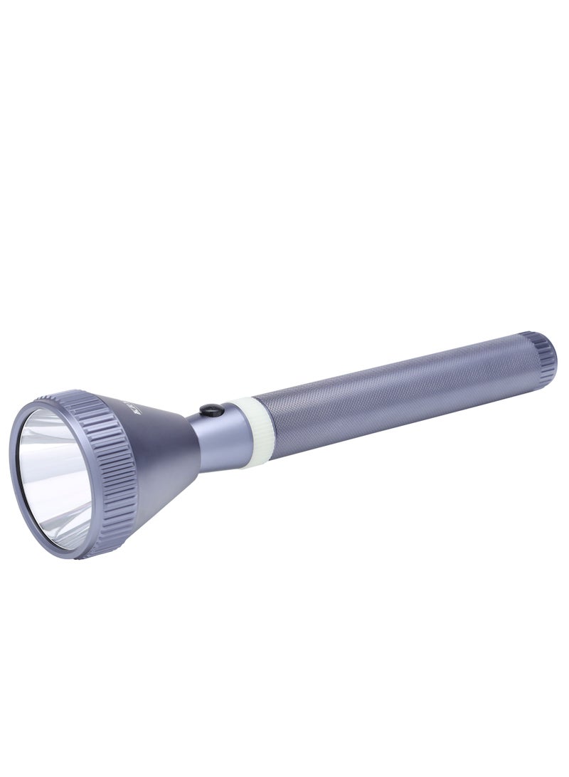 كريبتون مصباح يدوي قابل لإعادة الشحن ، عمل مستمر 5 ساعات ، KNFL5166 | ضوء شديد السطوع بتصميم محمول بمدى 2000 متر | مثالية للرحلات والتخييم والمزيد - Image 2