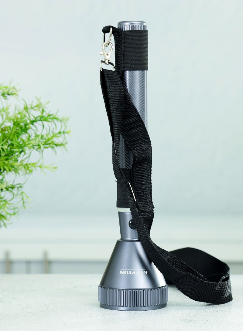 كريبتون مصباح يدوي قابل لإعادة الشحن ، عمل مستمر 5 ساعات ، KNFL5166 | ضوء شديد السطوع بتصميم محمول بمدى 2000 متر | مثالية للرحلات والتخييم والمزيد - Image 4