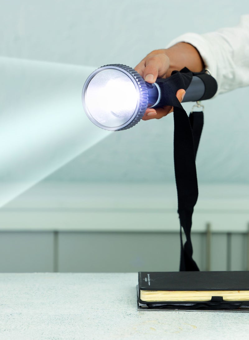 كريبتون مصباح يدوي قابل لإعادة الشحن ، عمل مستمر 5 ساعات ، KNFL5166 | ضوء شديد السطوع بتصميم محمول بمدى 2000 متر | مثالية للرحلات والتخييم والمزيد - Image 5