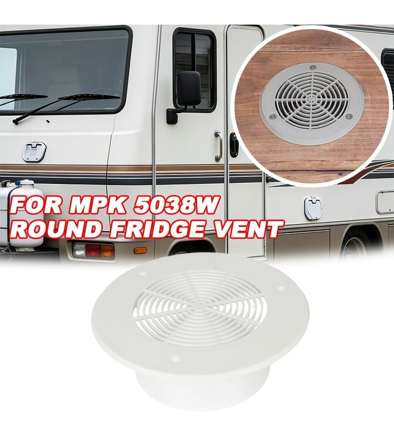 MPK Round Fridge Vent 5038W 100Mm X 30Mm For Caravans Motorhomes 1pc - Image 1