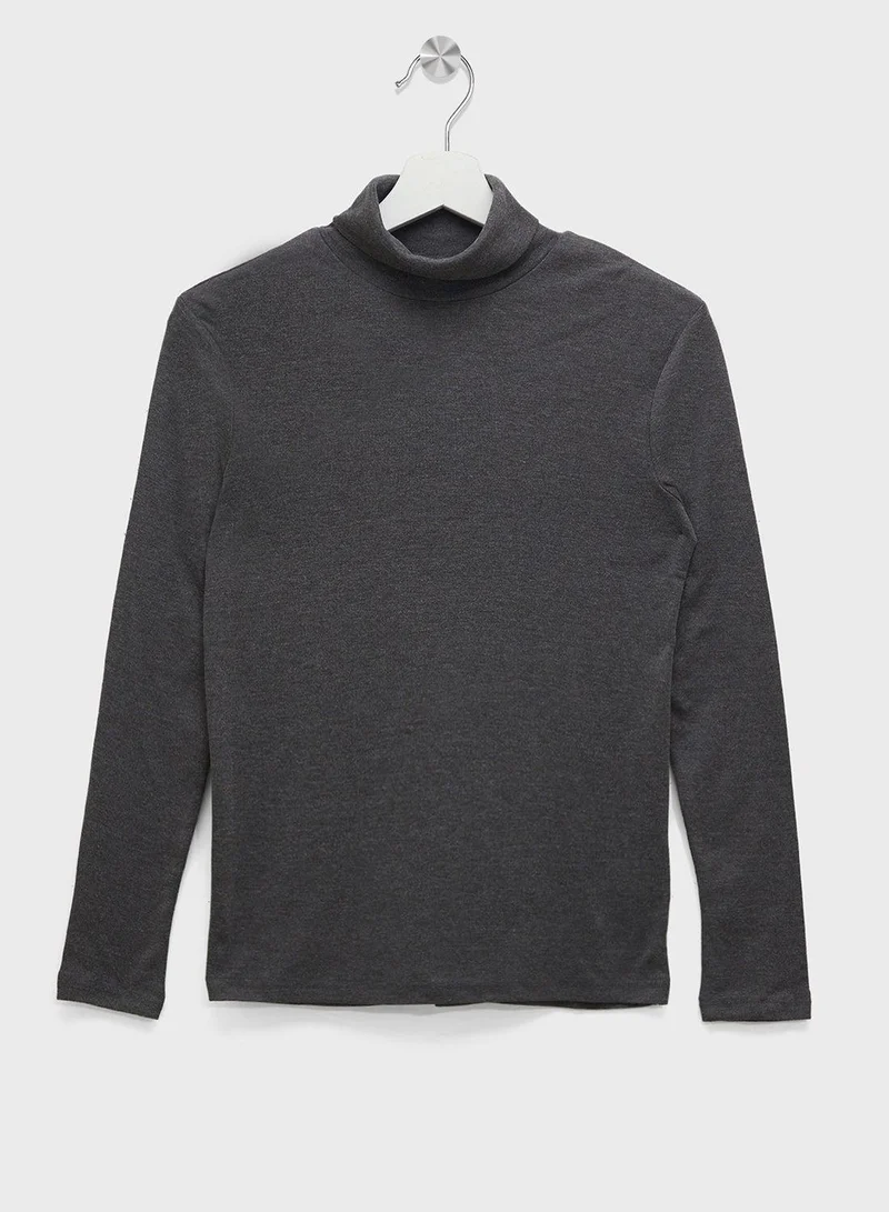 اتش اند ام طقم قطن بياقة بولو قطعتين