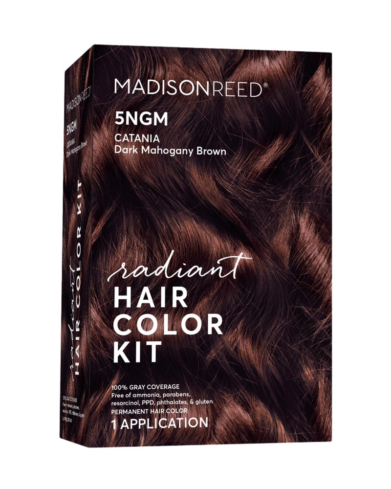 Madison Reed Radiant Hair Color Kit  5NGM Dark Cinnamon Brown Catania Brown for 100 Gray Hair Coverage  Salon Quality Permanent Hair Dye  PPDFree  AmmoniaFree  Packaging May Vary 1 Pack