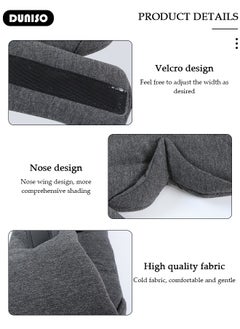 DUNISO Comfortable and Breathable Eye Mask, 100% Blackout Sleep Mask,  3D Contoured Sleep Eye Mask, Eyeshade with Adjustable Straps for Men Women, Eye Blinder for Travel/Sleeping/Shift Work  - Image 4