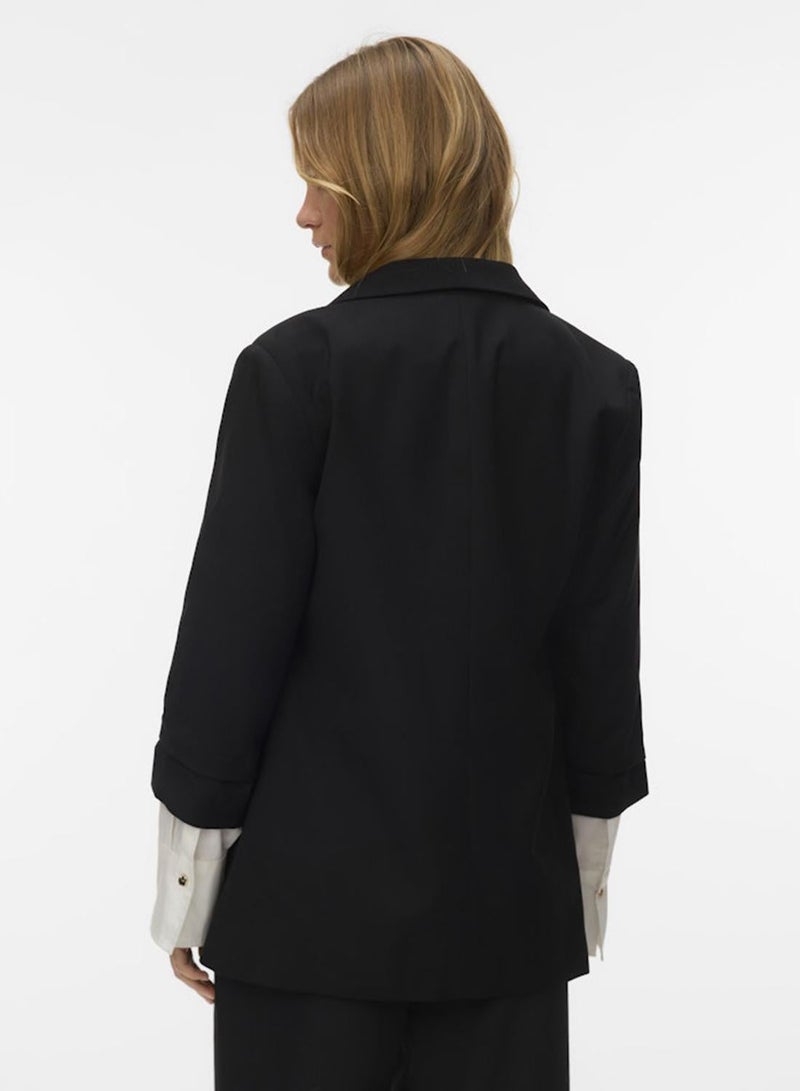 VERO MODA بليزر فمهالي 3/4 عادي نووس - Image 4