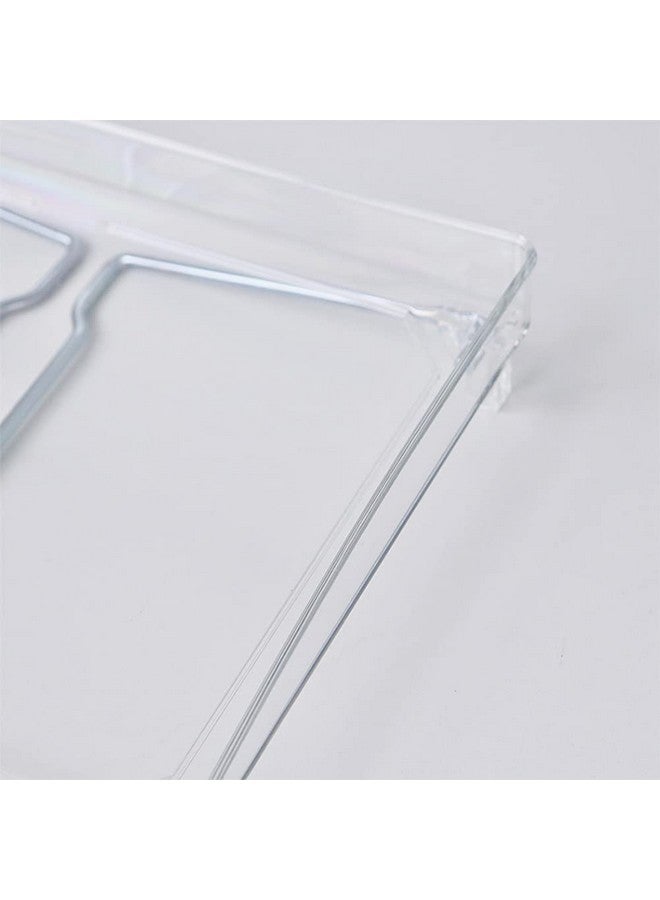 Teensery Clear Acrylic Cabinet Shelf Foldable Kitchen Counter Shelf Rack Stackable Storage Stand Organizer for Bathroom Pantry Countertop Cupboard, 1 Piece - Image 3