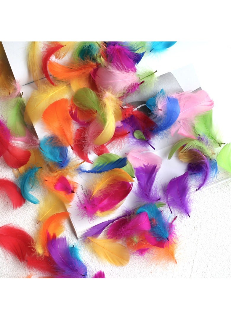 300pcs Colorful Goose Feathers in Bulk 3-6 inch for DIY Dream Catcher Accessories Wedding Party Decoration 10Colors - Image 2