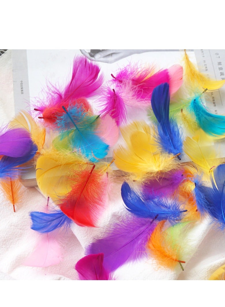 300pcs Colorful Goose Feathers in Bulk 3-6 inch for DIY Dream Catcher Accessories Wedding Party Decoration 10Colors - Image 3