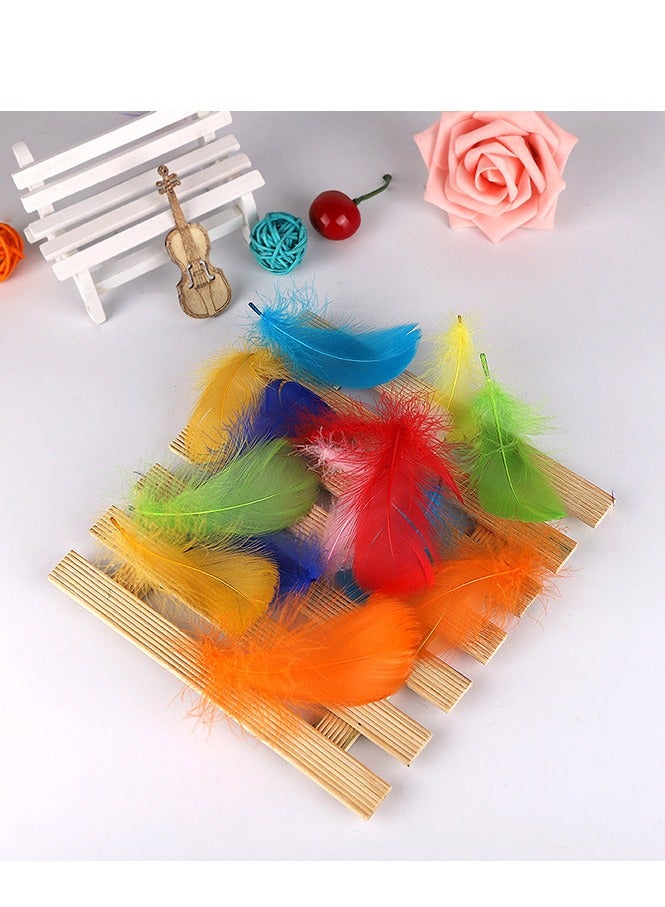 300pcs Colorful Goose Feathers in Bulk 3-6 inch for DIY Dream Catcher Accessories Wedding Party Decoration 10Colors - Image 4