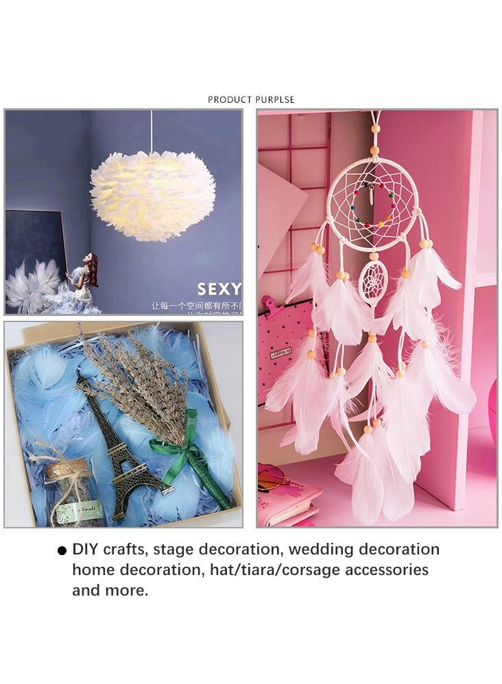 300pcs Colorful Goose Feathers in Bulk 3-6 inch for DIY Dream Catcher Accessories Wedding Party Decoration 10Colors - Image 5