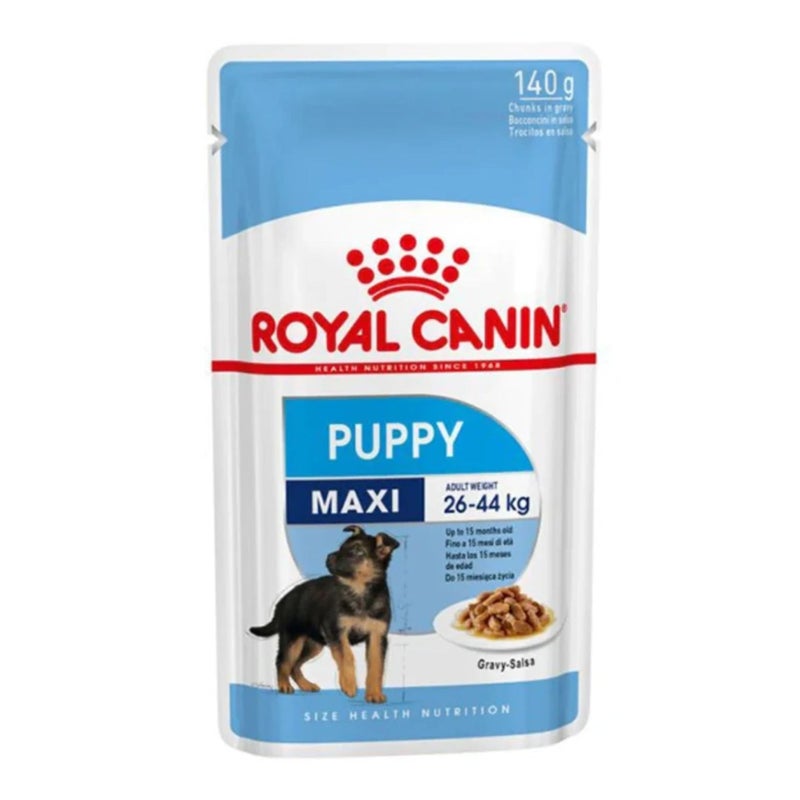 Royal Canin Wet Food Chunks in Sauce for Large Breed Puppies 0-15 Months & 26-44kg, 10x140g - Image 2