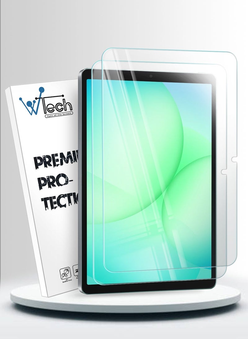 Wtech Samsung Galaxy Tab A11+ 2025 (11.0 inch) WTech Premium Series Curved Edges 9H HD Full Cover Tempered Glass Tablet Screen Protector 2 Pack (TSGPCN) - Clear Bundle - Image 2
