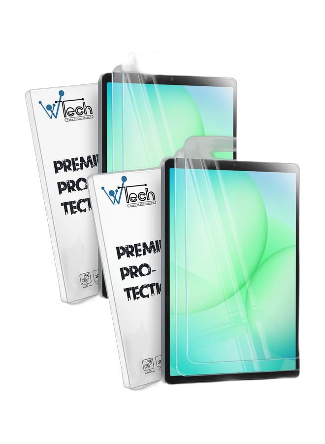 Wtech Samsung Galaxy Tab A11+ 2025 (11.0 inch) WTech Premium Series Curved Edges 9H HD Full Cover Tempered Glass Tablet Screen Protector 2 Pack (TSGPCN) - Clear Bundle - Image 1