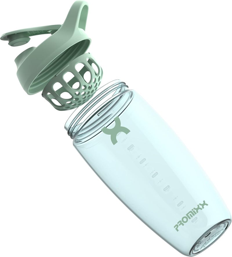 PROMIXX Pursuit Protein Shaker Bottle – Premium Sports Blender Bottles For Protein Mixes And Supplement Shakes – Easy Clean, Durable Protein Shaker Cup, Seagrass Green - Image 5