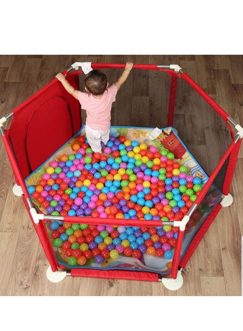 Honilevo Collapsible Baby Playpen Activity Center with Safety Crawling Balls Fence Collapsible Indoor and Outdoor - Image 1