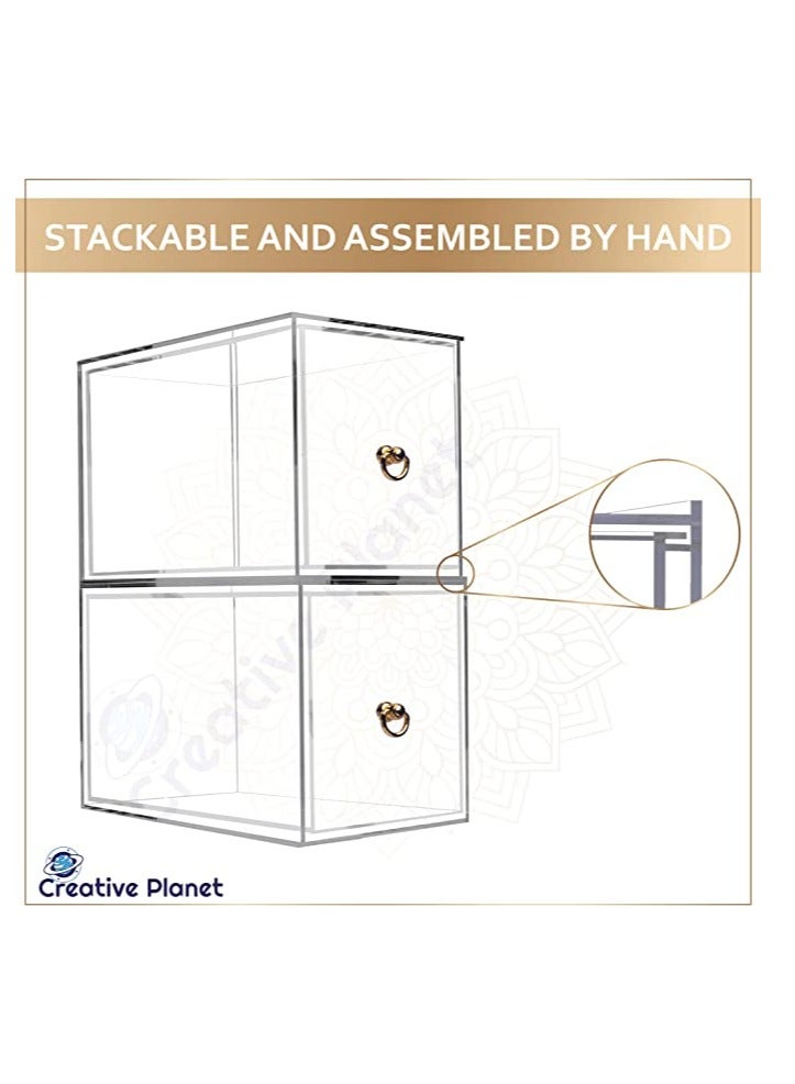 كرييتف بلانت أدراج تخزين أكريليك كريتيف بلانيت لمستحضرات التجميل والنظارات الشمسية والمكياج (مستويين L) - Image 3