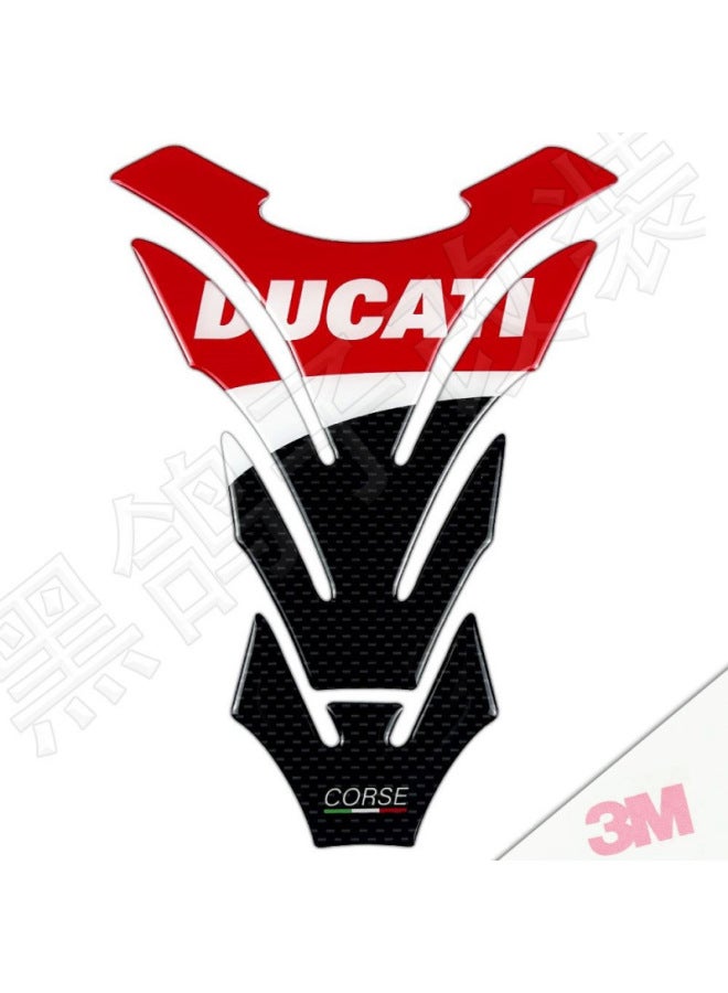 For KTM Suzuki Honda Yamaha Motorcycle Stereo Waterproof Fuel Tank Sticker Decorative Fuel Tank Fishbone Decal-Colour:Ducati 3 3m Glue-free Waterproof And Anti-slip-Size:Default Item - Image 1