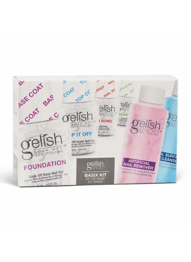 Gelish MINI Complete Basix Kit - Gel Nail Polish Prep Essentials Starter Kit with Foundation, pH Bond, Top It Off, Nourish, Nail Remover & Cleanser - Long-Lasting Salon-Quality Manicure at Home.  - Image 3