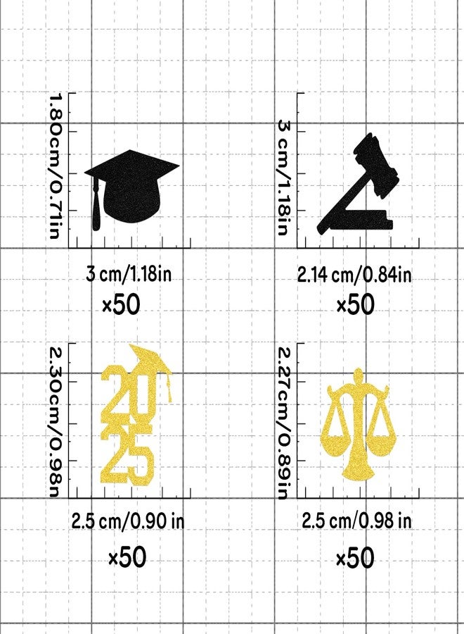 WFKLDF 200 Pcs Lawyer Graduation Confetti - 2025 Graduation Decorations - Law School Party Decorations - Image 4