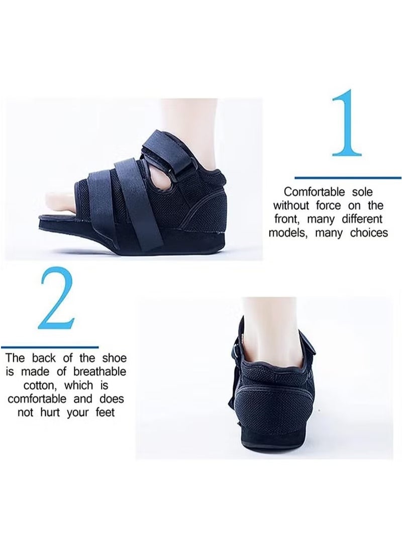Post-op Shoes for Broken Toe, Walking Toe Weight Bearing Shoe with Adjustable Straps, Reduce Pain, for Broken Toe/Foot Fracture To Offload Weight In Forefoot Region,L - Image 5