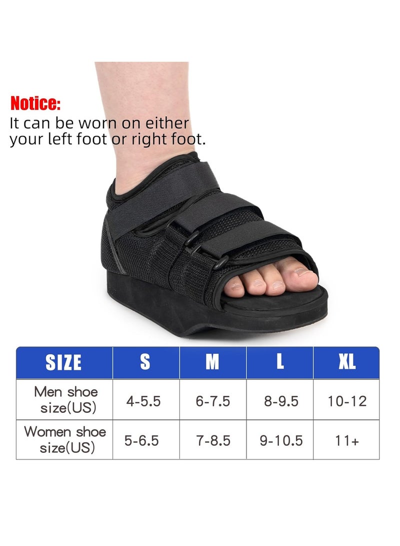 Post-op Shoes for Broken Toe, Walking Toe Weight Bearing Shoe with Adjustable Straps, Reduce Pain, for Broken Toe/Foot Fracture To Offload Weight In Forefoot Region,L - Image 4