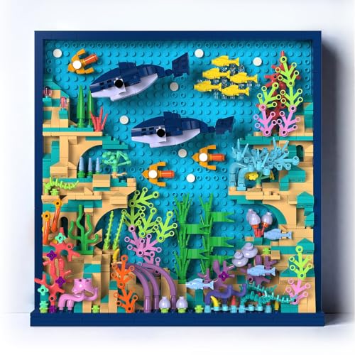 TG BLOCKS Micro Brick Ocean World Building Set 3D Wall Art Home Office Decoration or Table Display Creative Building Craft Set Ideas Gift Building Toy for AdultsTeens Ages 8 Kids - Image 1