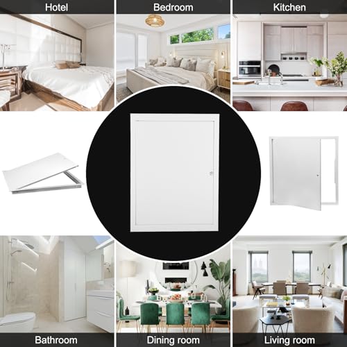 Joogto Thicken 1mm 16 x 24 Access Panel for Drywall,Attic Door, Ceiling Access Panel for Drywall,16x24 Metal Access Panels are Thickened to 1mm to Solve The Problem of Fragile Panels(Screwdriver Latch) - Image 4