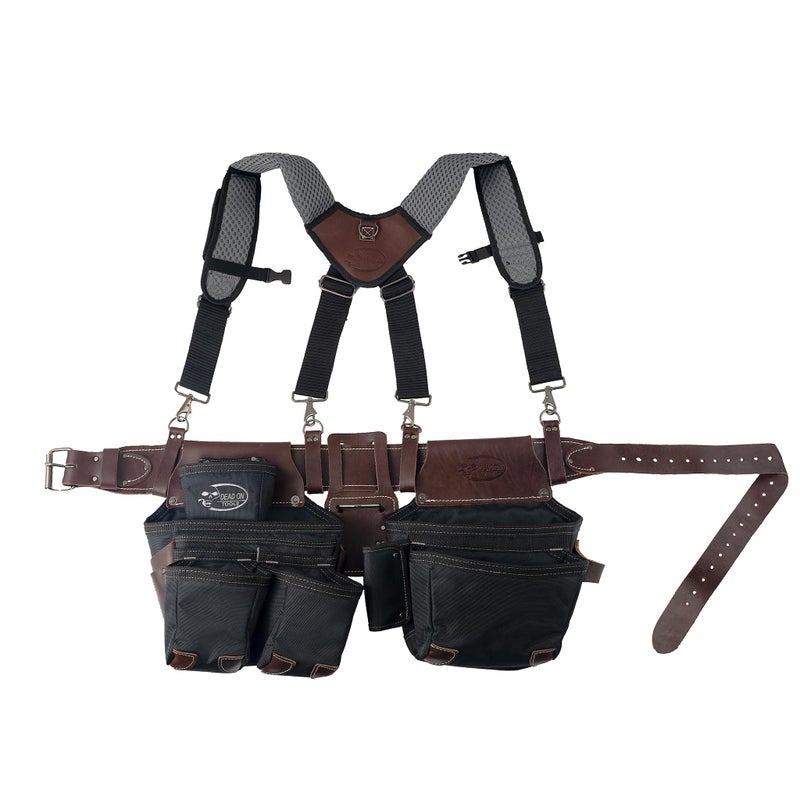 Dead On Tools DOHSR Leather Hybrid Tool Belt with Suspender Black