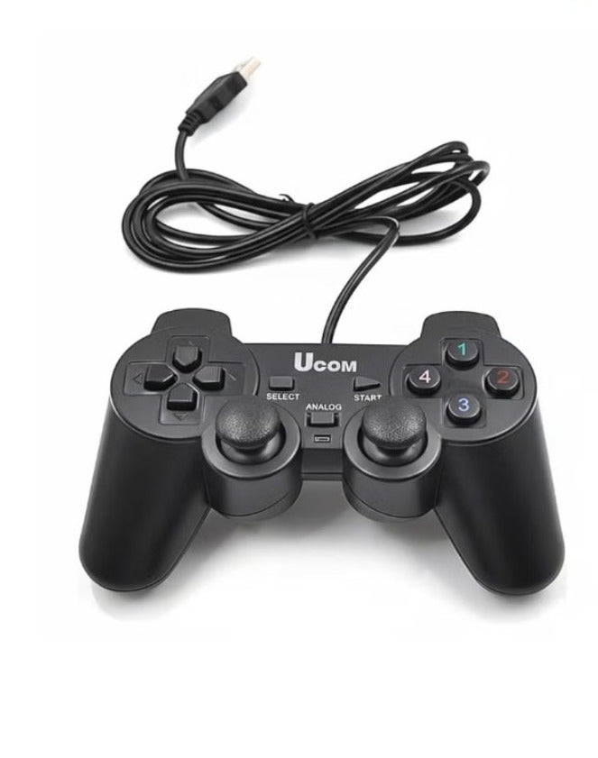 Ucom Wired USB Game Controller – Joystick for PC & Laptop | Plug & Play Gaming Gamepad | Ergonomic Design - Image 1