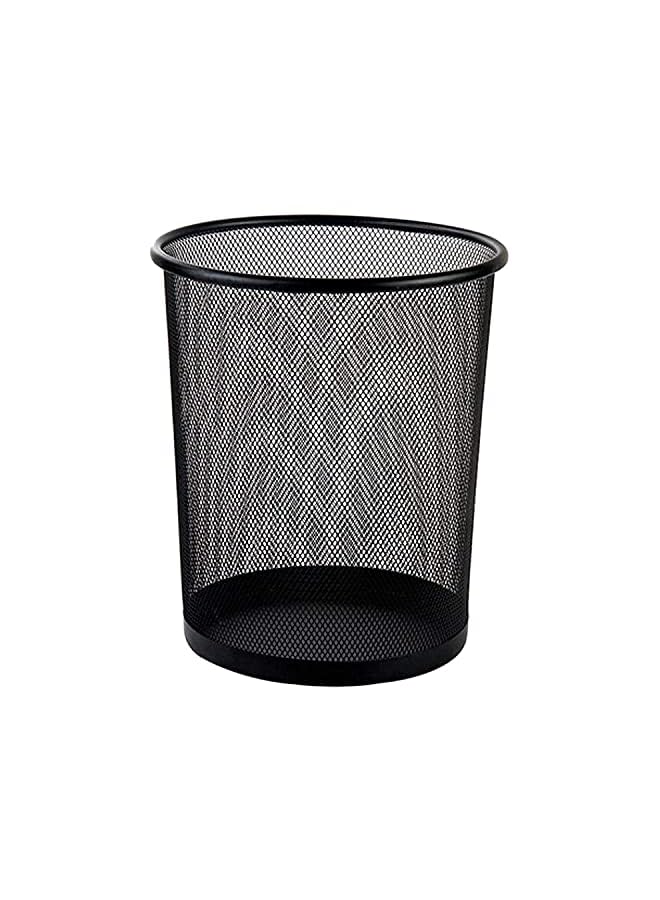 Deli 9188 Waste Basket Metal Mesh Black - Image 3