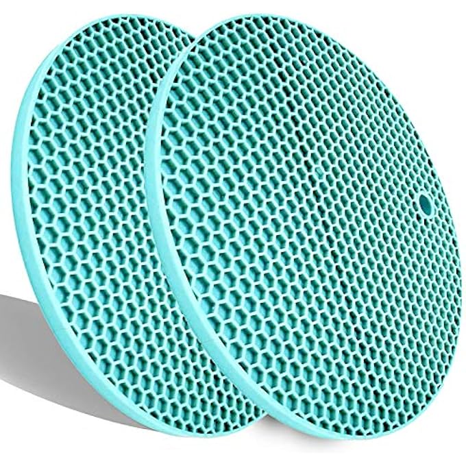 LogHog Set Of 5 Silicone Coasters Pot Holder Cup MatNon Slip Flexible Durable Heat Resistant Hot Pad Round Phsl01Tlx2 - Image 1
