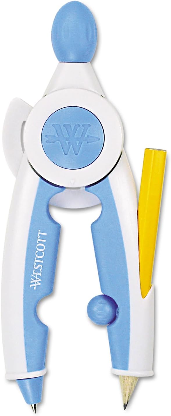 Westcott Soft Touch School Compass With Microban Protection Assorted Colors - Image 1