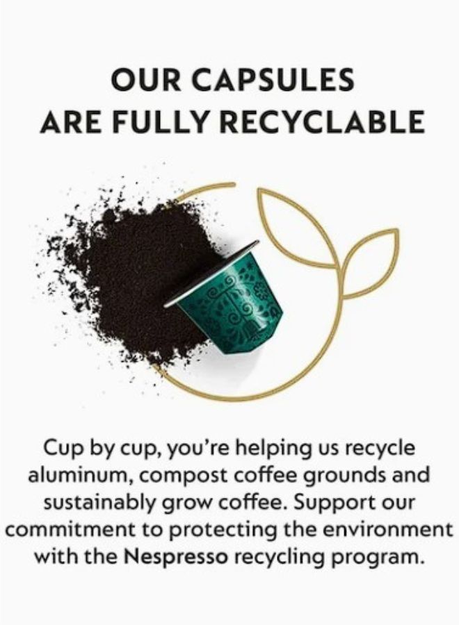 نسبرسو نسبريسو وورلد إكسبلورشنز ستوكهولم فورتيسيو لونجو قهوة اسبريسو، 10 كبسولات في 1 كم، أوريجينال لاين، كثافة 8 - Image 5