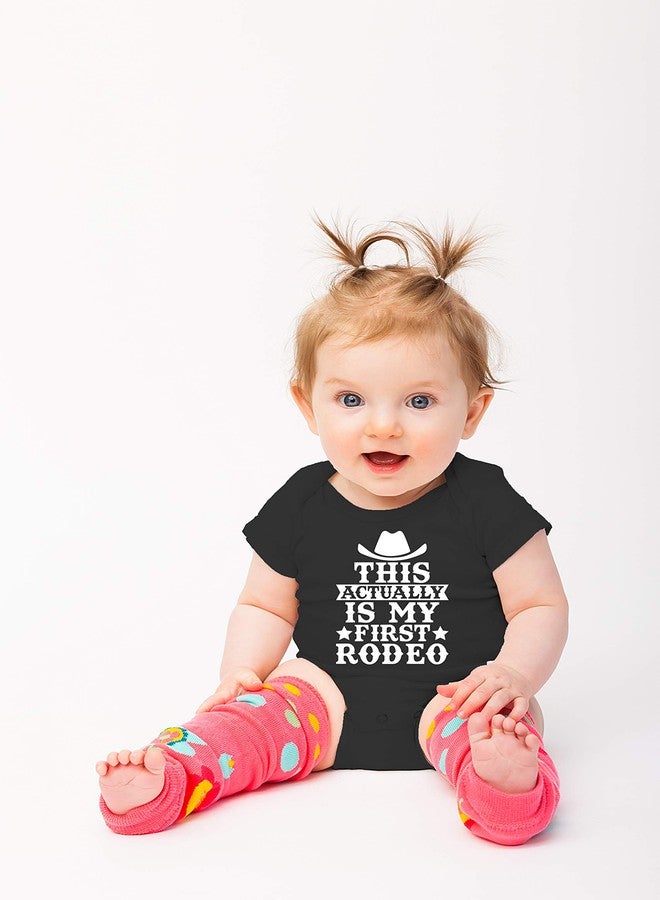 Funnwear هذه هي تجربتي الأولى في ركوب الخيل - بدلة أطفال مضحكة - ملابس أطفال حديثي الولادة (حديثي الولادة، أسود) - Image 4