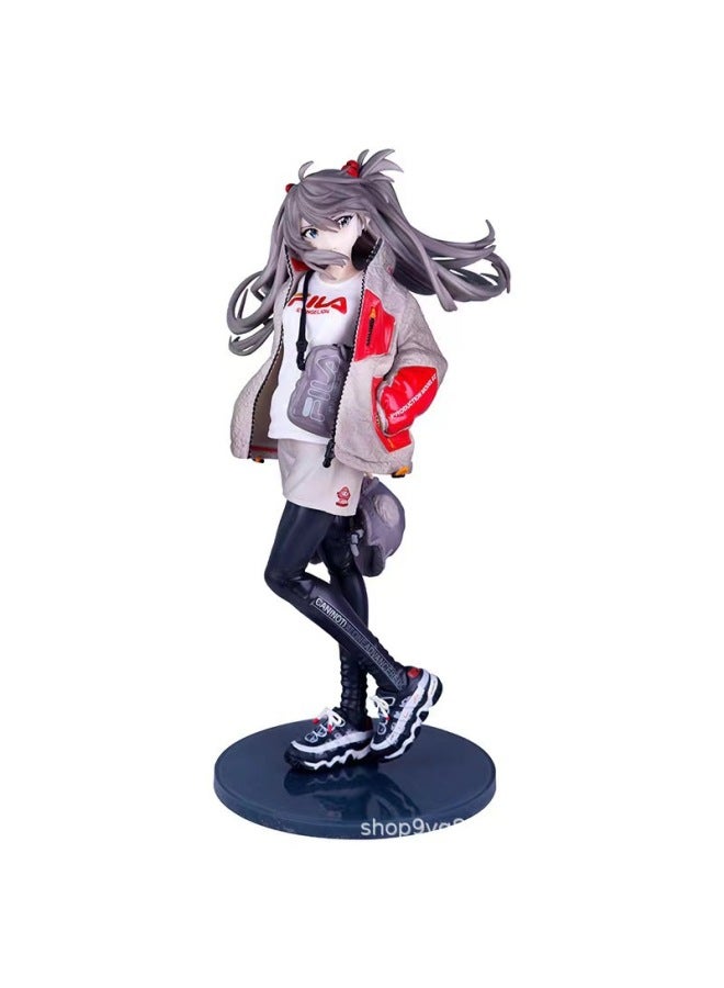 Decoration Children's Toy Gospel Woman Warrior Tide Clothing Auska Hand-made Model Animation Peripheral Collection Decoration Gift-Color:Gift Box 14CM - Image 3