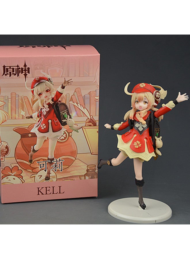 Decoration Children's Toy Gospel Woman Warrior Tide Clothing Auska Hand-made Model Animation Peripheral Collection Decoration Gift-Color:Gift Box 14CM - Image 1