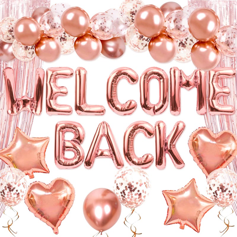 Roaring Good Time 16 PCS Welcome Back Banner Balloons Welcome Back Office Decoration Welcome Back Banner Homecoming Party Moving Party Welcome Party Decoration - Image 3