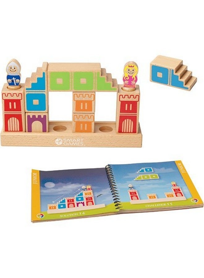 SmartGames Camelot Jr. Wooden Cognitive Skill-Building Puzzle Game Featuring 48 Playful Challenges For Ages 4+ - Image 3
