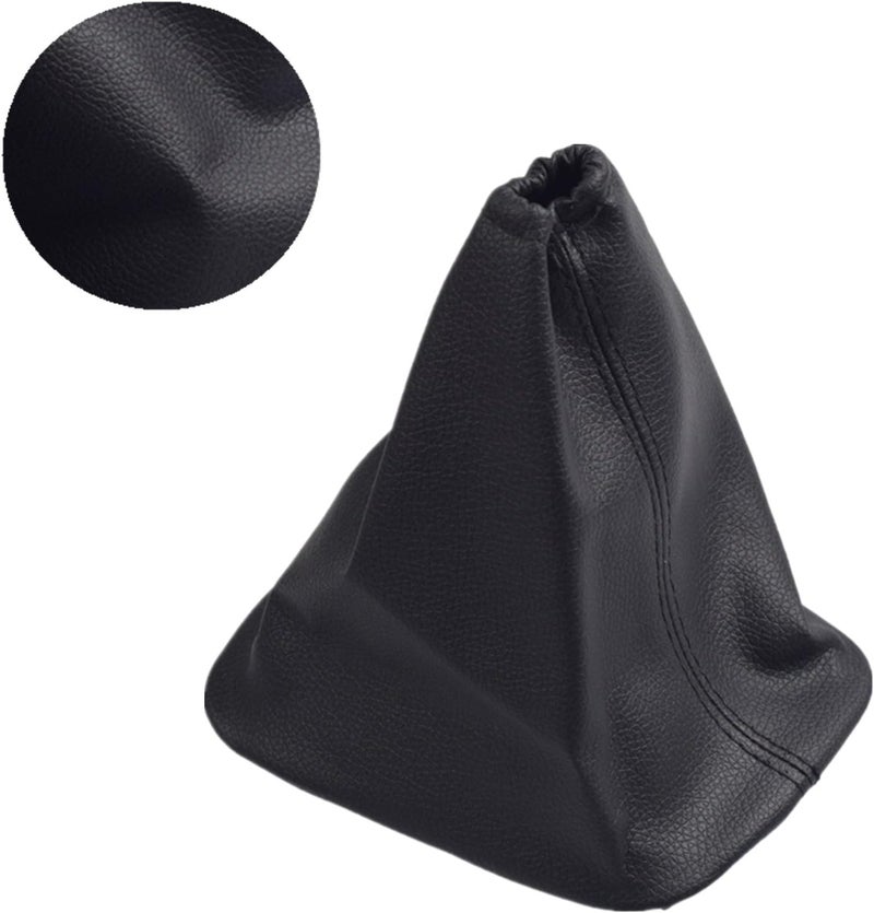Kakulkomen Black Leather Gear Shift Boot Cover for Toyota Corolla - Image 1