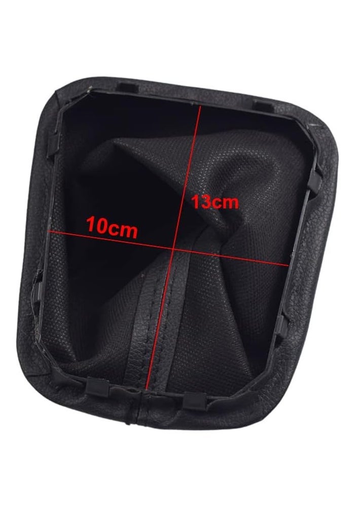 Kakulkomen Black Leather Gear Shift Boot Cover for Toyota Corolla - Image 4