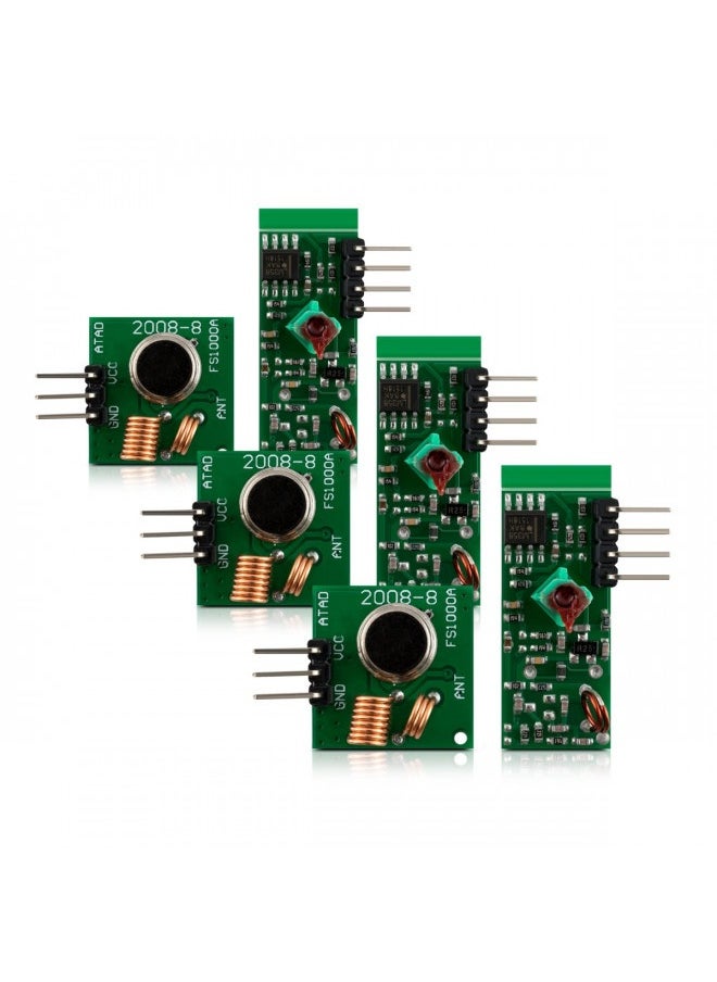 Kwmobile 433 Mhz Transmitter And Receiver Module Kit For Remote Control Raspberry Pi Arduino Pack Of 3