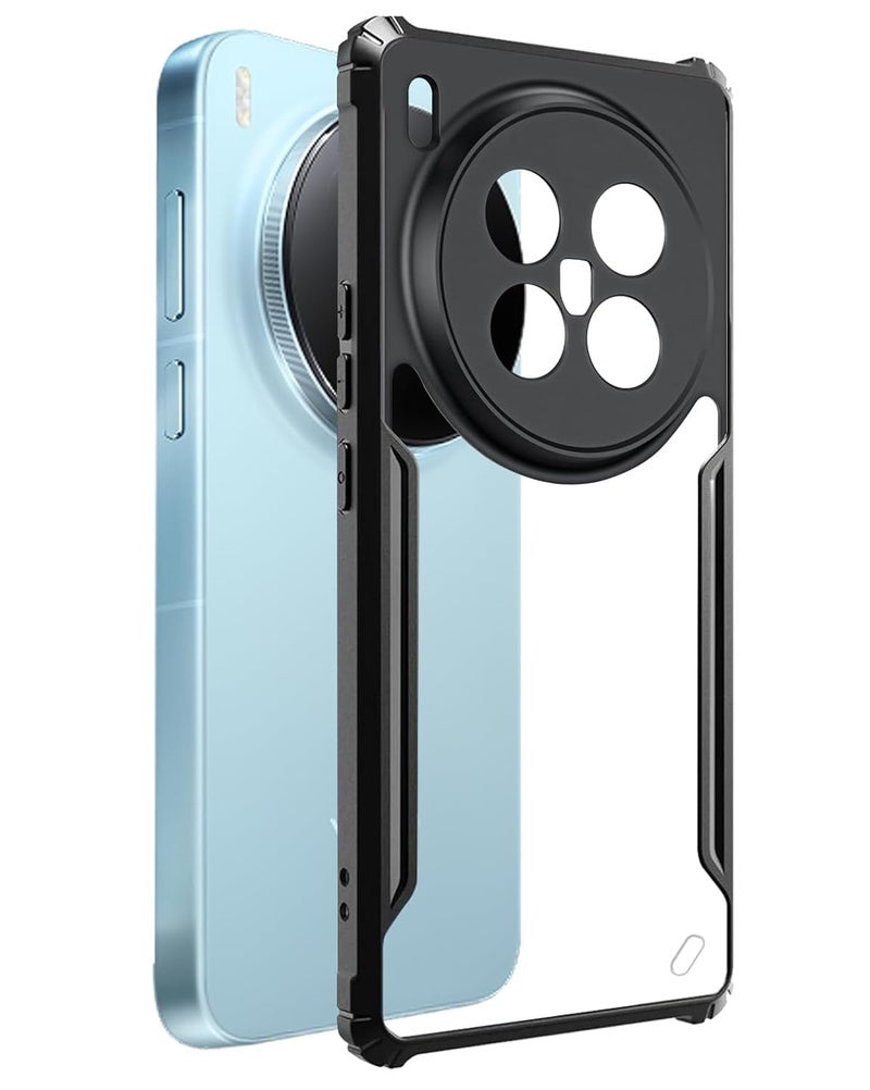 SPAZY CASE غطاء خلفي ® Vivo X300 Pro | غطاء خلفي شفاف من الكريستال الصلب مع حافة TPU، غطاء حماية ضد السقوط لهاتف Vivo X300 Pro - Image 1