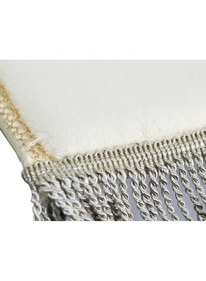 سندس سجادة صلاة سندس بيضاء 120×80 سم - Image 2