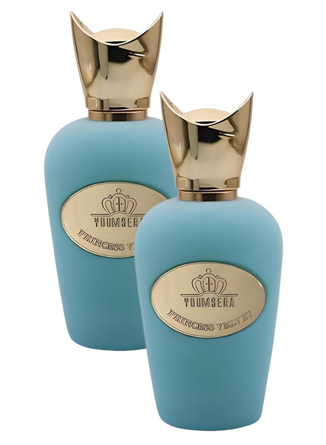 YOUMSERA 2 Pieces Princes Velvet Perfume Number 03010014 For Unisex 100ml EDP - Image 1