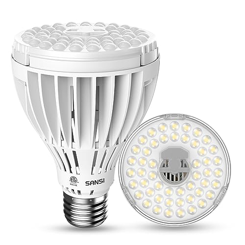 SANSI 32W Grow Light Bulbs for Indoor Plants, 350W Equivalent Full Spectrum LED Grow Light Bulb High PPFD with Optical Lens, Plant Bulbs with Ceramic Tech. Energy Saving for Seeds and Greens - Image 1
