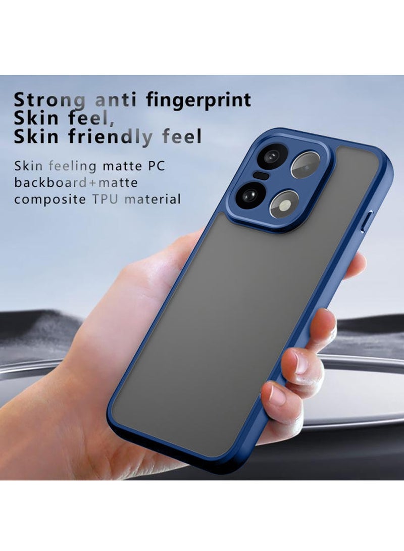 دبليو تيك غطاء حماية رفيع لهاتف OnePlus 15 5G 2025 مصنوع من سيليكون TPU هجين مع كاميرا بارزة (MCAPSA) - شفاف/أزرق بحري - Image 3