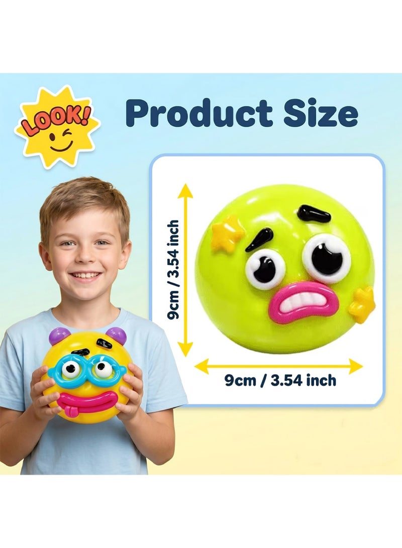 يوجي 2PCS Smushers Squishies بطيئة ارتفاع الكرة الإجهاد غير لطيف ارتفاع بطيئ الاسترخاء الحسية فيدج لضغط الكرة الحسية مكتب المرح ملحقات للبالغين - Image 4