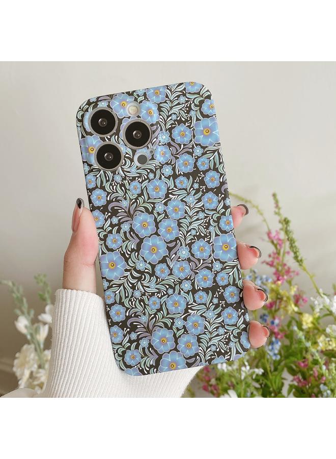 S-TOP Case For iPhone 12 mini Water Sticker Flower Pattern PC Phone Case - Image 1