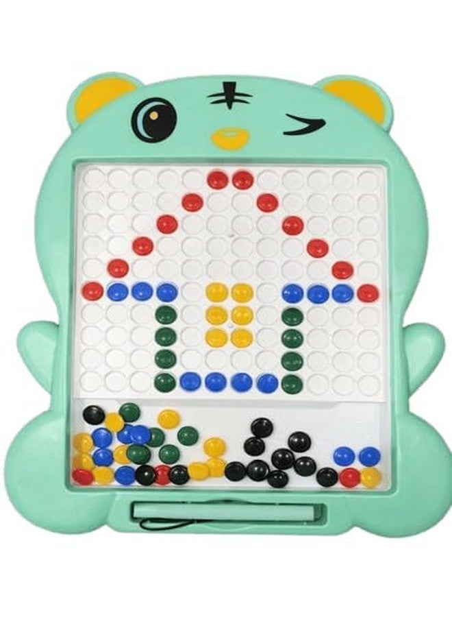 ZYCRONIX Magnetic Drawing Board for Kids with Stylus Pen, Educational Bead Art Learning Toy, Creative Sketch Board for Learning and Fun Activity (Blue) - Image 3