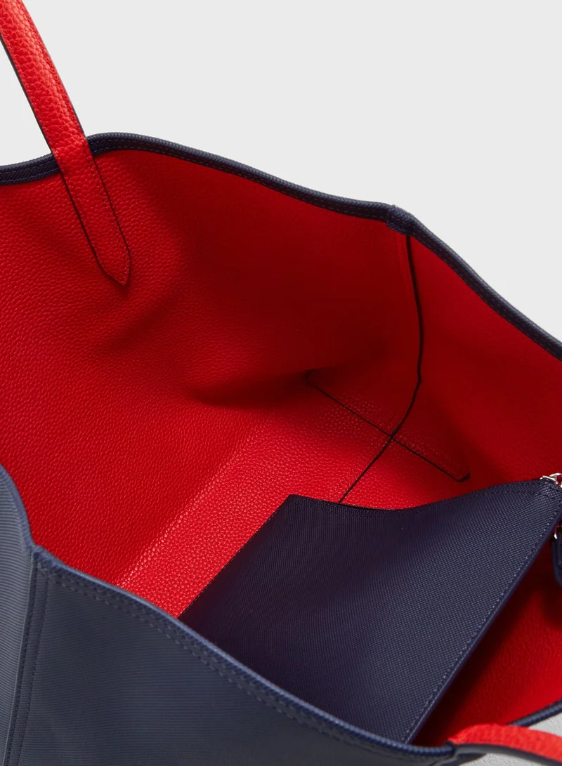 LACOSTE Top Handle Tote Bag With Purse